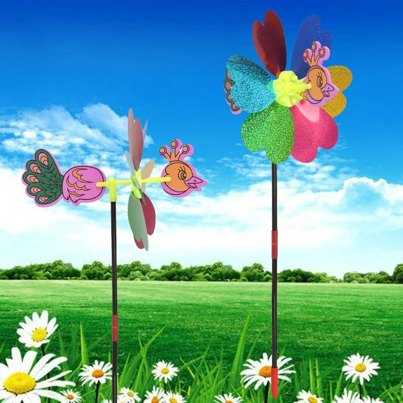 Павлин пайетки для поделок мельница ветра вертушка дома шланг полива огорода