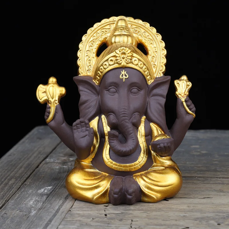 Керамические украшения Ganesha Ganisa Большой Слон Бог Юго Восточная Азия Тайланд