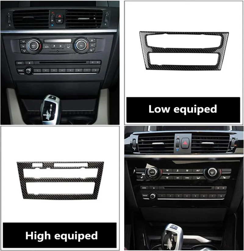 CNORICARC автомобильный Стайлинг углеродное волокно центральная консоль CD панель