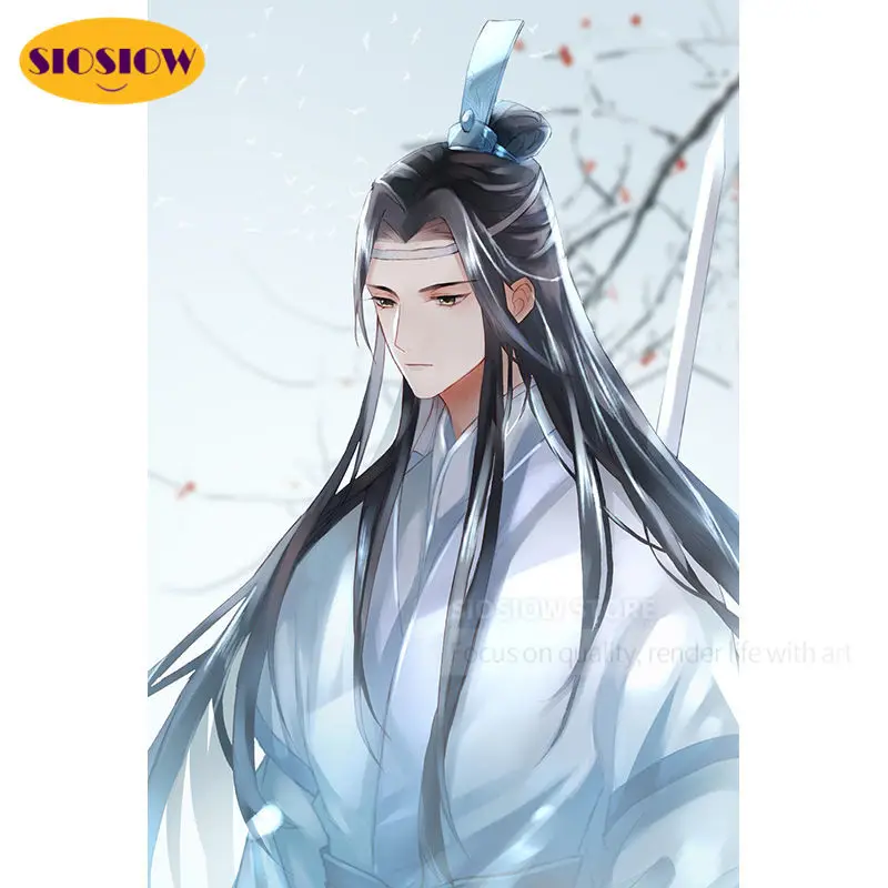5d Diy алмазная живопись Lan Wangji Mo Dao Zu Shi фигурка 3d Алмазная мозаика вышивка аниме