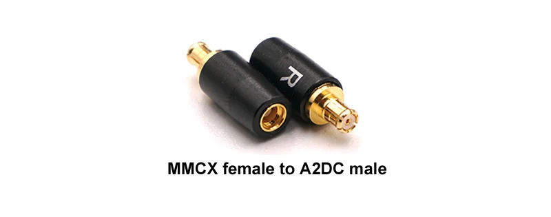 Мини MMCX до 0,78 IE80 IM A2DC EXK QDC JH штырь для наушников T1120 - Цвет: MMCX to A2DC