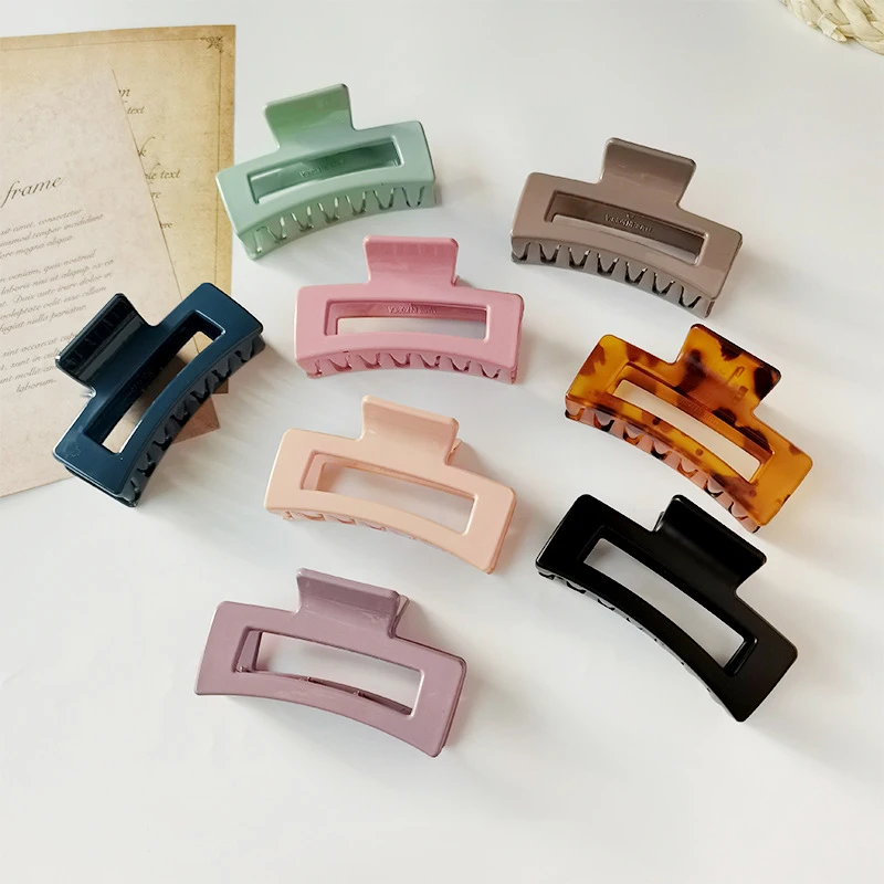 

QVintage заколки для волос для женщин простой зажим для когтей высокое качество большие геометрические заколки для волос для девочек заколка д...