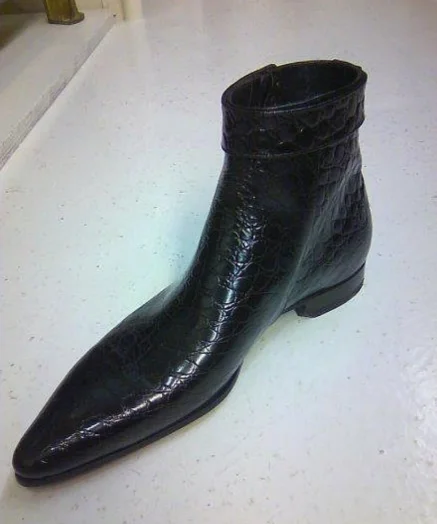 

Men's Shoes Fashionable Pu Leather Slip-on Boots Handmade Casual Formal Stylish Winter Chelsea Boots Zapatos De Hombre 4M926