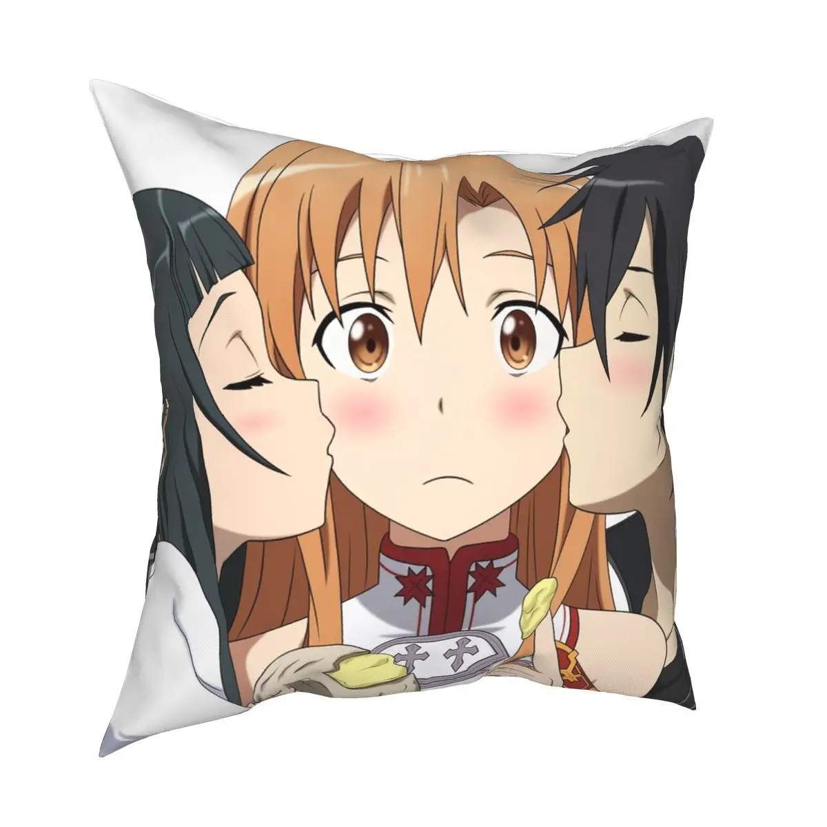 

Наволочка для подушки с рисунком Sword Art Online Asuna, Декоративная Наволочка размером 40 х 40 см, чехол для подушки из полиэстера