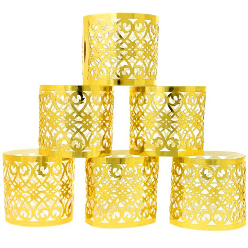 10 шт./компл. украшения на Рамадан для дома DIY кольцо бумажных салфеток коробка