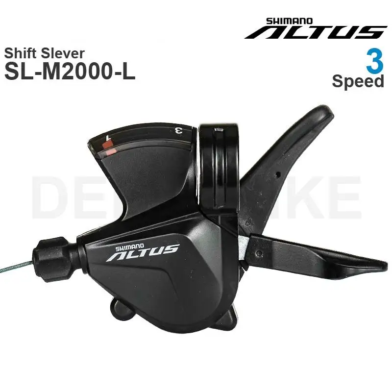 

SHIMANO ALTUS M2000 3x9-speed Shifter SL-M2000-L- RAPIDFIRE PLUS - Left Shift Lever - Clamp Band - Original parts