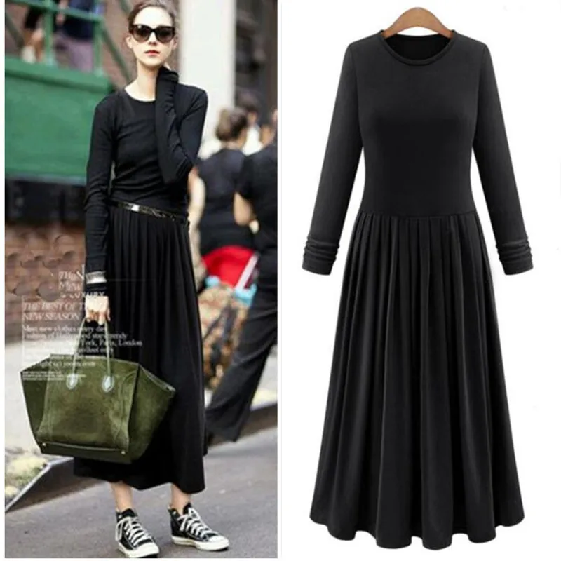 

Трикотажное женское плиссированное платье, винтажное осеннее женское платье конфетного цвета, удобное и элегантное