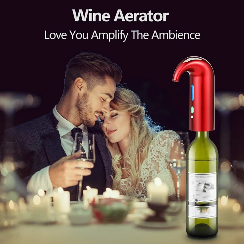 

Red Wine Electric Wine Decanter,Red-White Wine Accessories,Aeration with Wine Corkscrew,Pouring Device,Wine Preserver