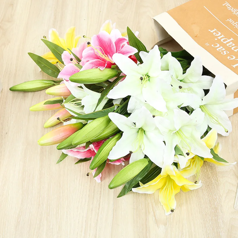 

1pc 80cm Artificial Fake Flowers Tulip Bouquet Floral Wedding Party Home Decor Flowers Decoration Indoor Flowers