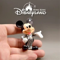 disney mickey mouse silver 7cm action figures doll toys model kids room decoration for children gift