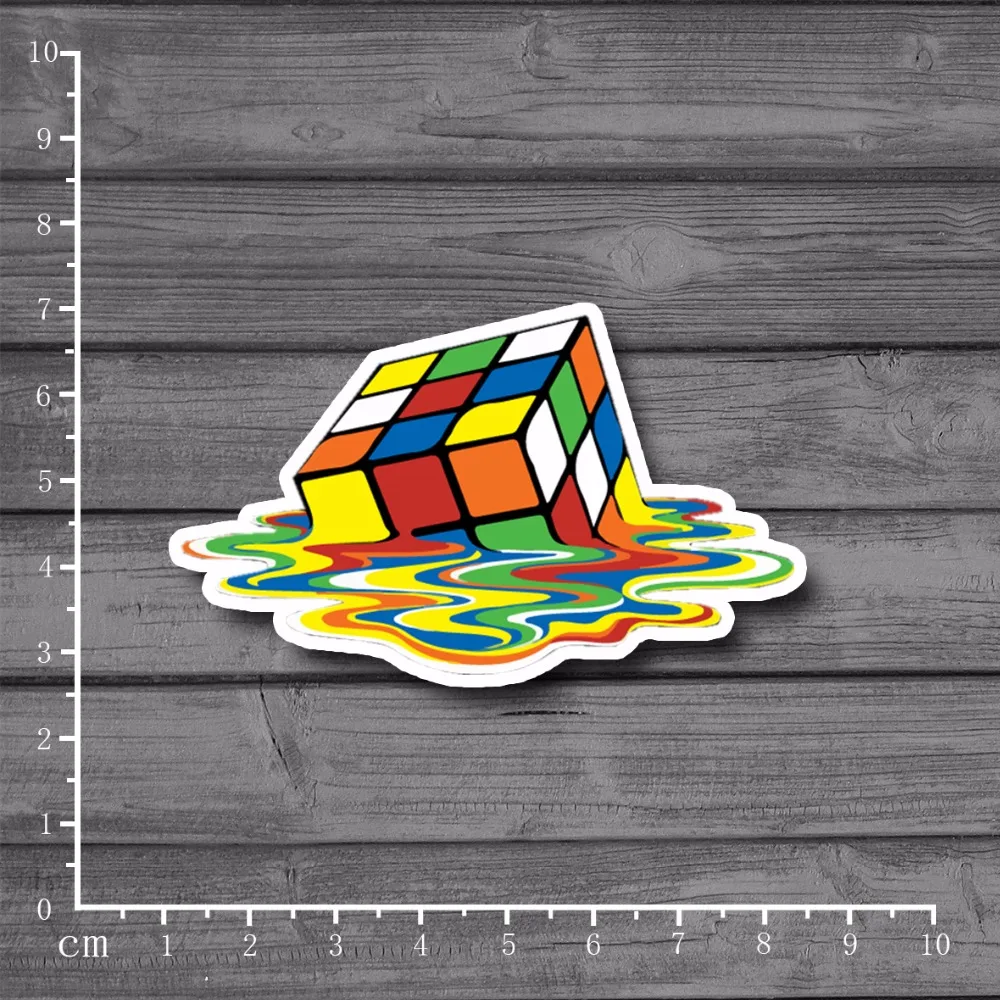 

Melting C*be Waterproof on Notebook Car Styling Personalized Laptop Stickers for Kids Toy Motorcycle KK Vinyl PVC Deco Meterial