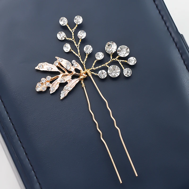 1 шт в винтажном стиле Новое поступление Стразы Золотой волос Ювелирные заколки