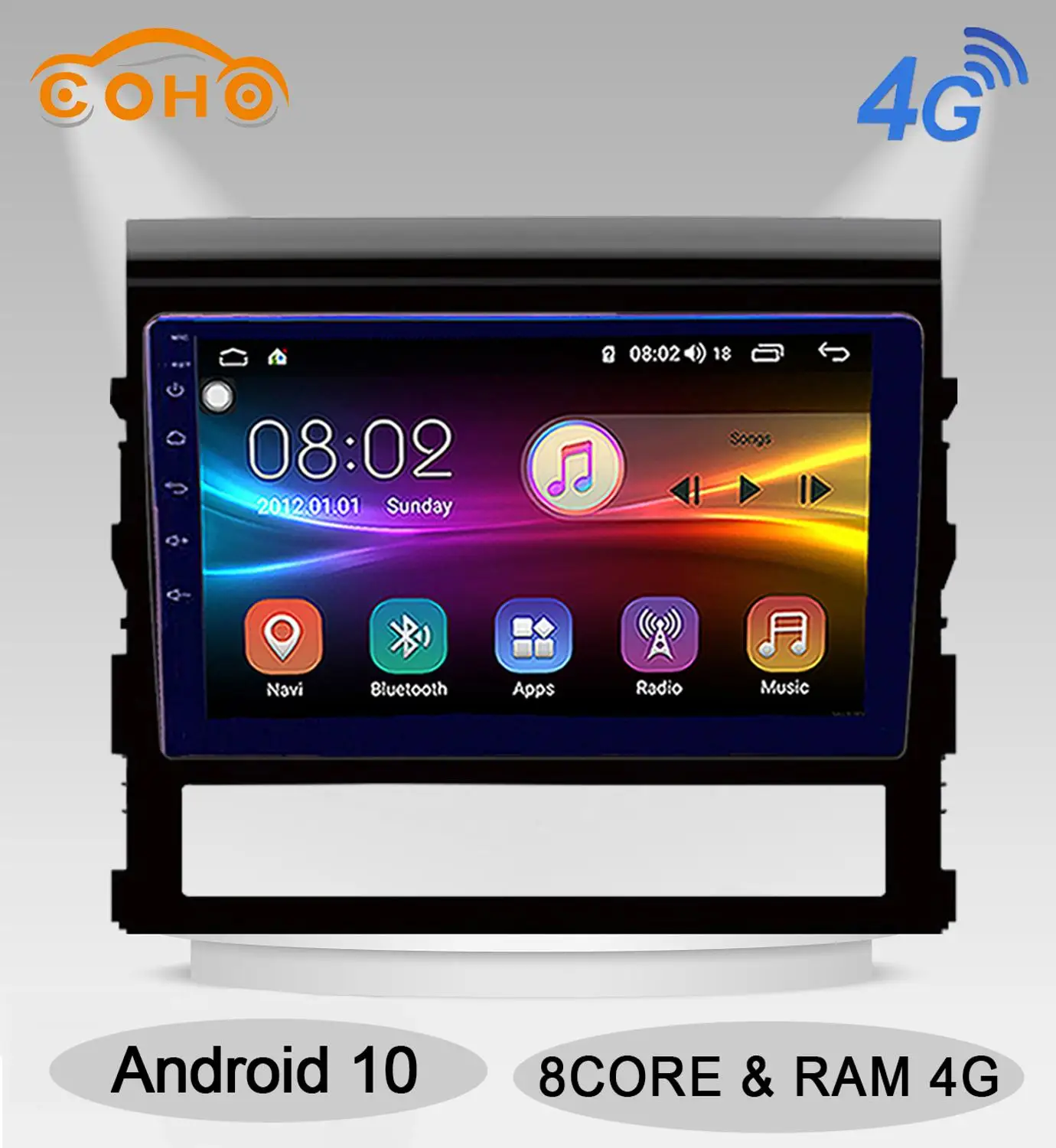 Land Cruiser Android 10 0 8 ядерный 4 + 64G Dvd Carplay Dsp радио Gps для TOYOTA 2016 2020|Автомагнитолы| |