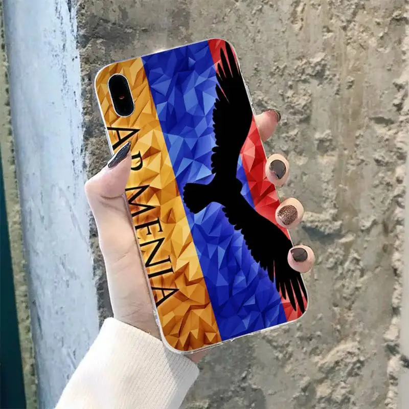 TOPLBPCS Armenia Armenians Flag мягкий чехол для телефона iPhone 8 7 6 6S Plus X 5S SE 2020 XR 11 pro XS MAX |