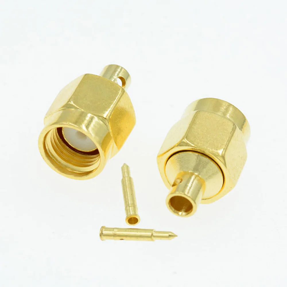 SMA Male Plug Solder For Semi-Rigid RG405 0.086 Cable RF Connector 1PC