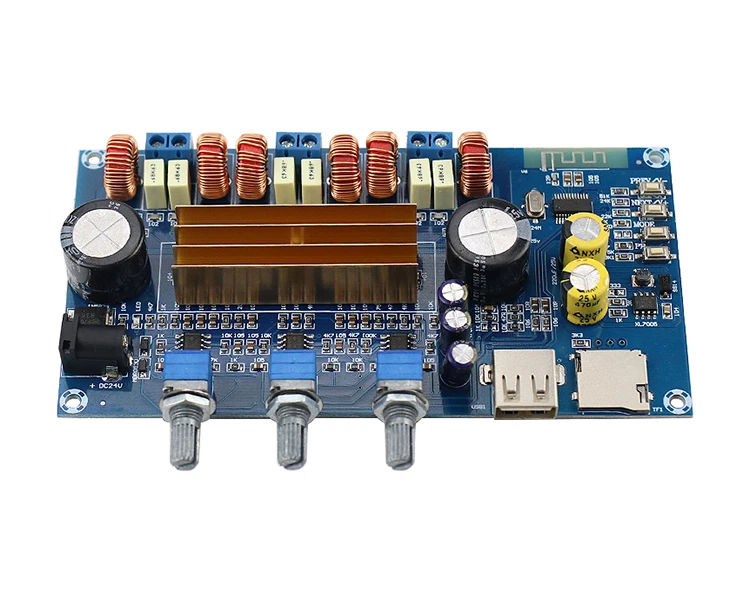 GHXAMP TPA3116 Bluetooth 2,1 Плата усилителя Hifi сабвуфер цифровой усилитель мощности 50 Вт* 2+ 100 Вт USB TF декодирование воспроизведения DC18-24V 1 шт