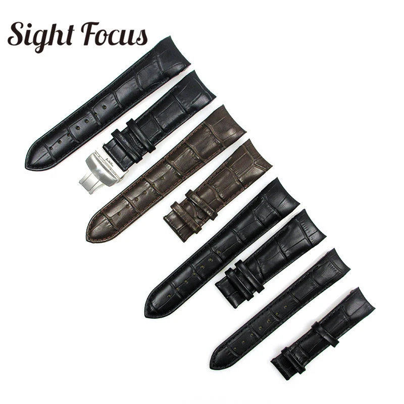 Ремешок из итальянской телячьей кожи с изогнутым концом для часов Tissot T035 ремешок
