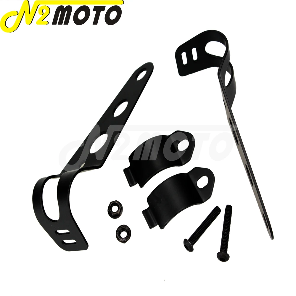 Черный 28 мм-32 мм вилка трубчатый зажим держатель для фар мотоцикла кронштейн Honda