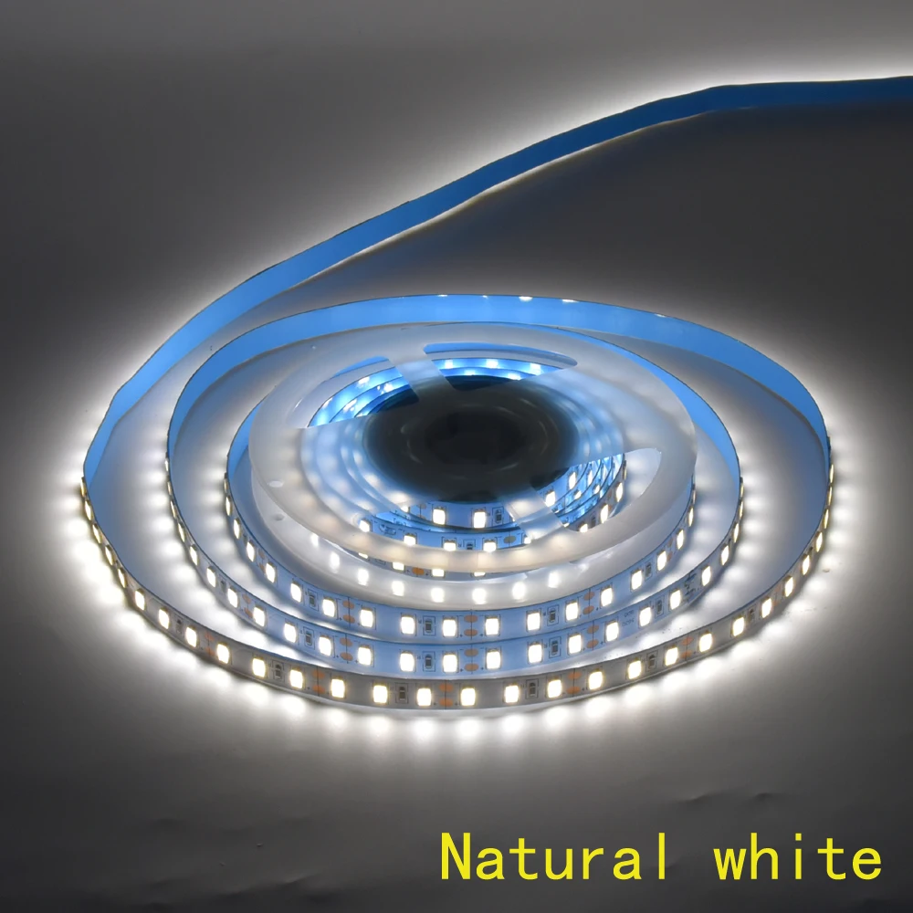Корейский импортный чип супер яркий 120 светодиодный s/m 5 м DC12V SMD5630 не водонепроницаемая гибкая светодиодная лента ярче, чем 5050,2835 - Испускаемый цвет: 4000K
