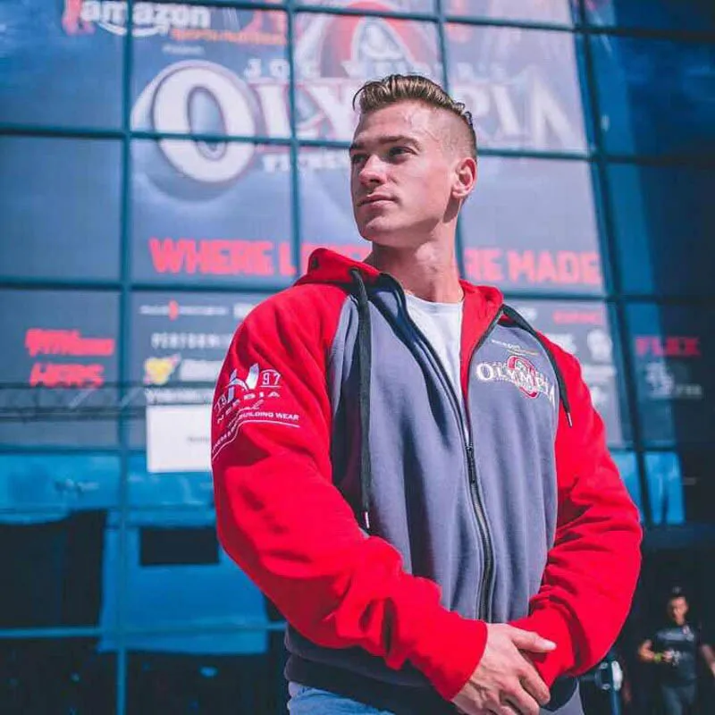 

2020 new Mens zipper Hoodies Fashion Casual male gyms fitness Bodybuilding cotton Sweatshirt sportswear Brand top coat