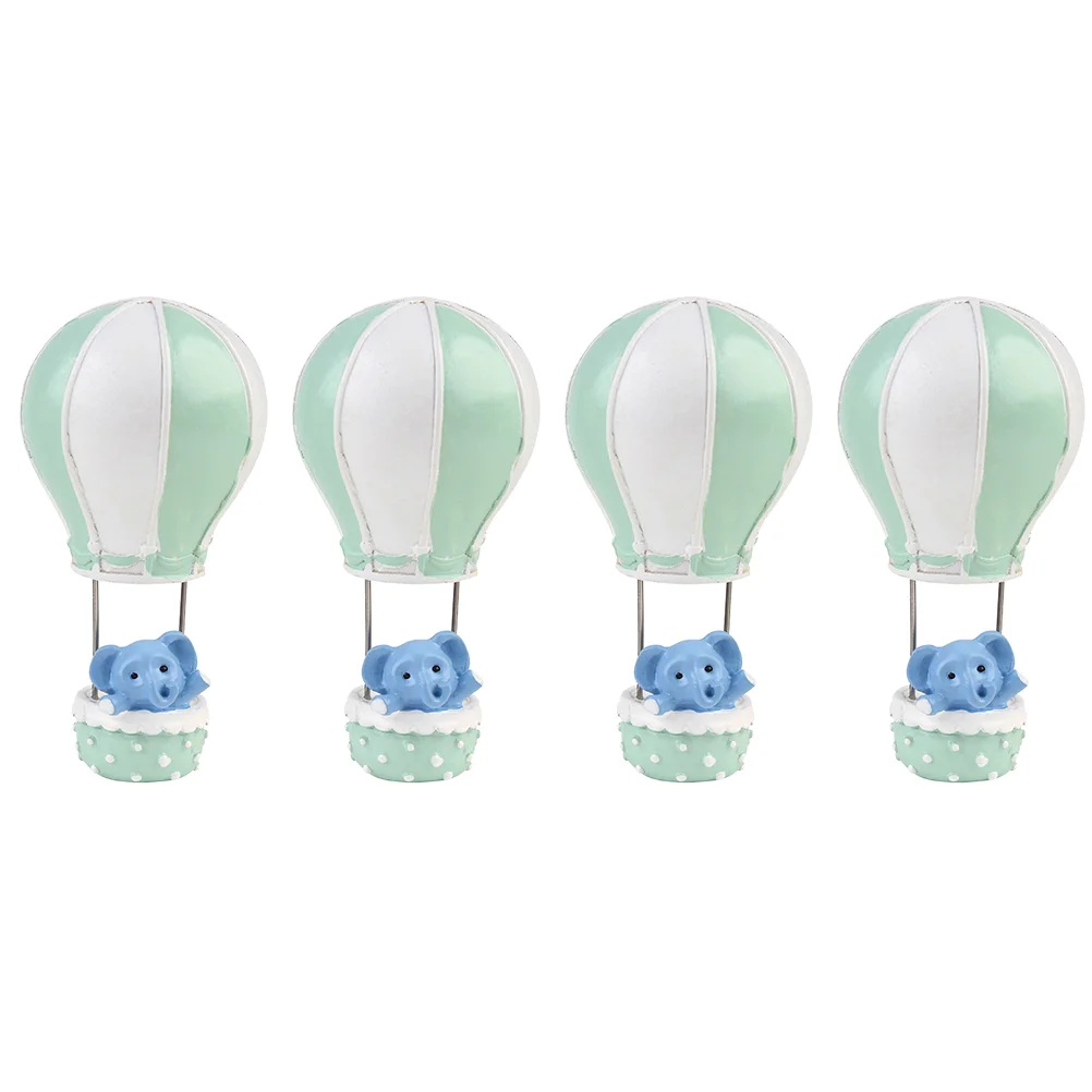 

4 шт. украшения для торта, креативный горячий воздушный шар, украшение для торта в виде слона, детские подарки