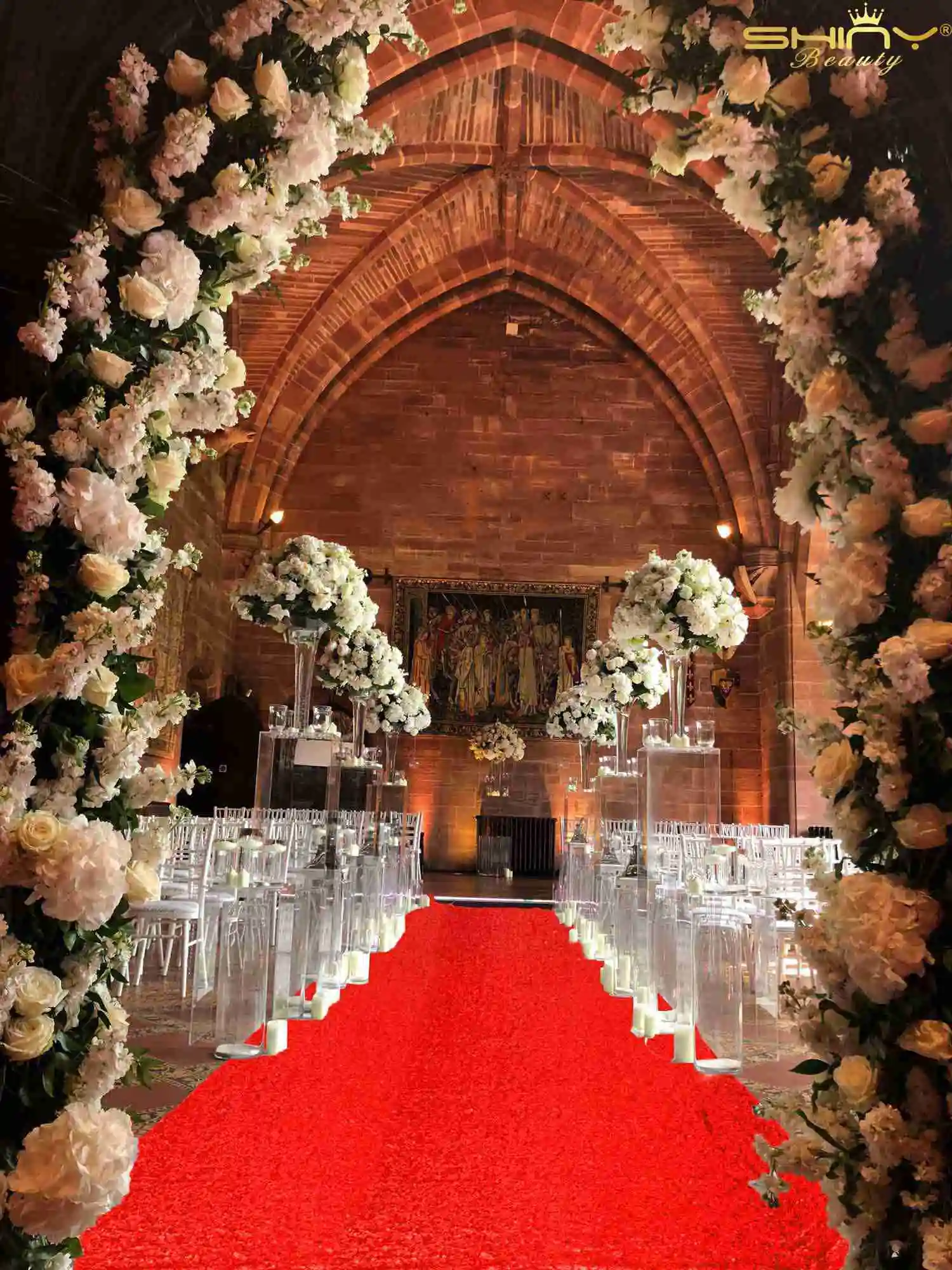 Лидер продаж свадебные проходы бегуны с красными блестками ковровые коврики для