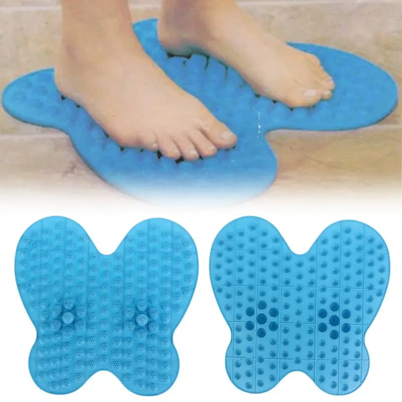 

Reflexology Walk Stone Pain Relieve Foot Leg Massager Mat Health Care Acupressure Butterfly Finger Pressing Plate