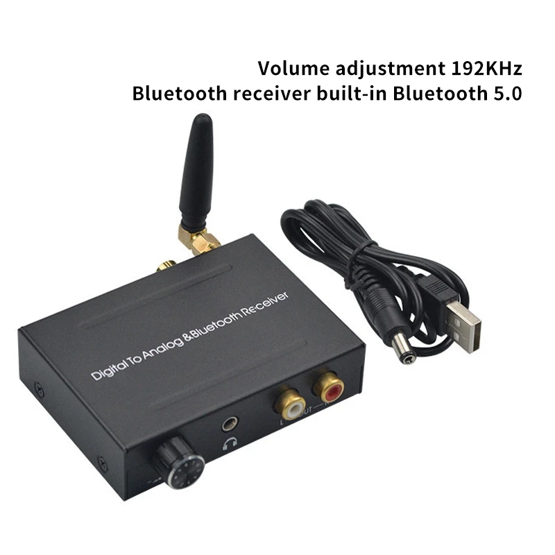Топ продаж цифро-аналоговый аудиопреобразователь Bluetooth 5 0 DAC 192 кГц приемник с