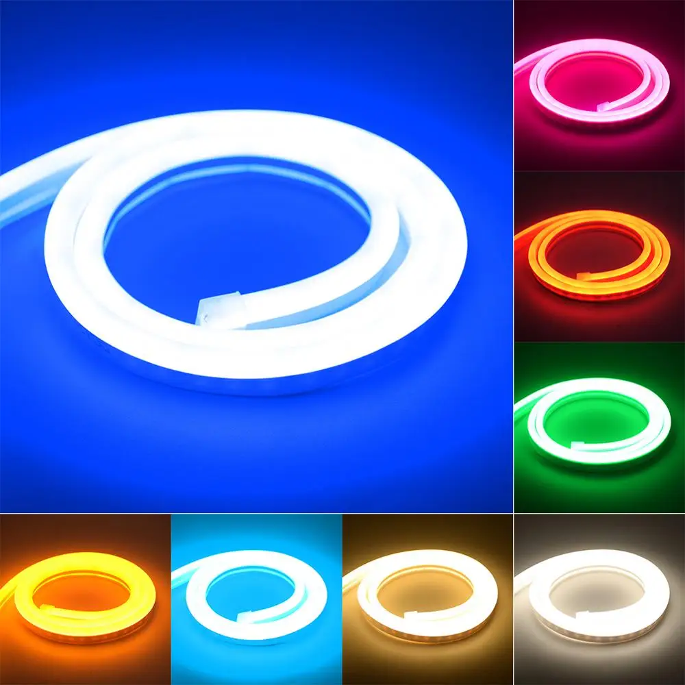 Flexible LED Strip DC 12V 1m-5m SMD2835 Waterproof IP65 Neon Lights Cuttable Silicone Tube Fit For Halloween Decorative |