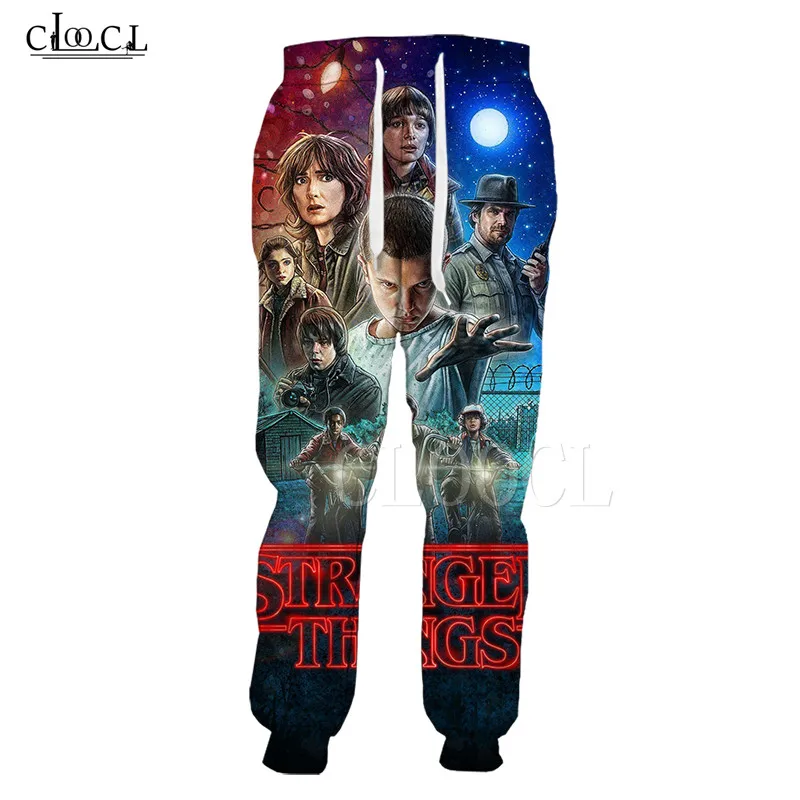 Новые модные мужские и женские спортивные брюки штаны TV Stranger Things 3D принт в стиле