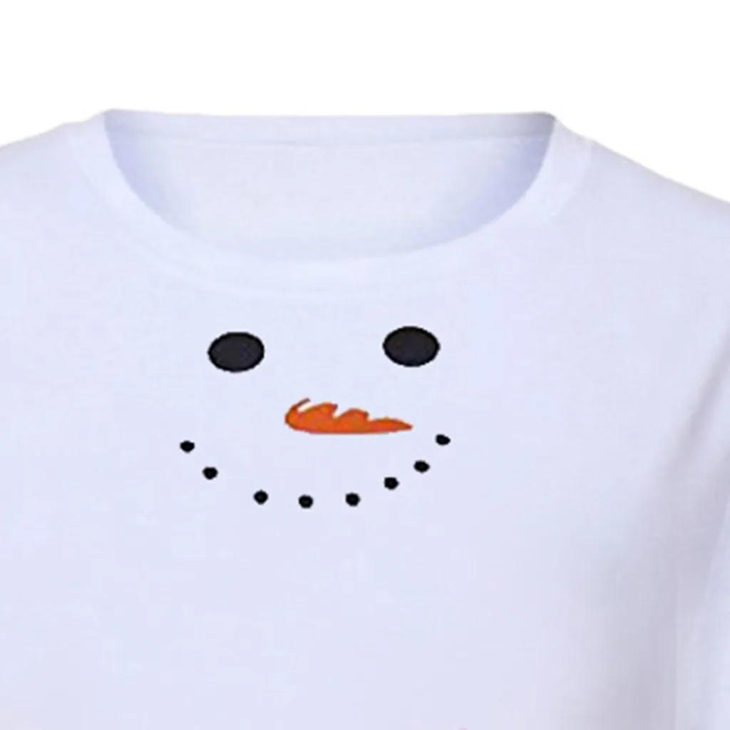 

SAGACE Pregnant Shirt Funny For Christmas Cute Snowman Cartoon Print Ladies Tops For Pregnancy Clothes Cute Round Neck T Shirt