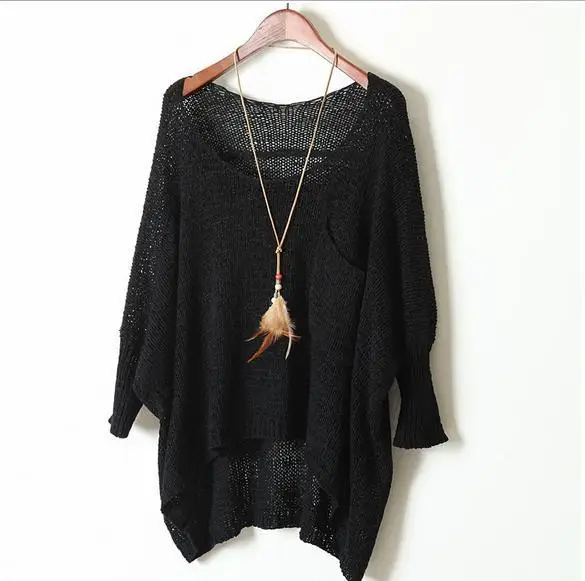 С длинным рукавом трикотажные топы Для женщин свитер и пуловер Повседневное 2020