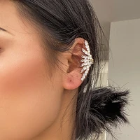 u magical bling bling cubic zircon clip earrings clip earrings for women charming gold silver color metallic earring jewelry