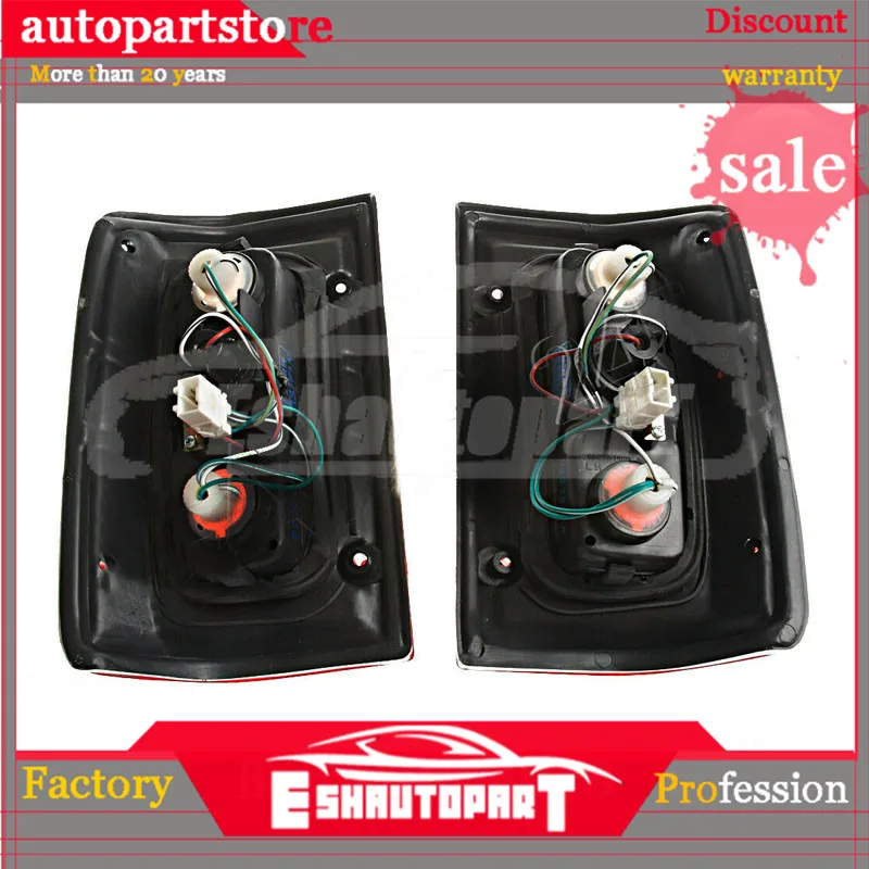 

CLEAR RED Tail Lights Lamps LEFT+RIGHT For Fits Nissan Patrol 1987-1995 MR Type