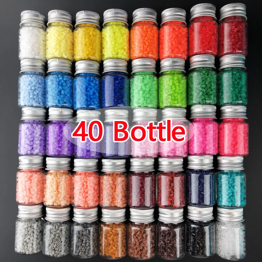 

2.6mm Bottle packing Hama beads Mini perler Iron beads DIY Handmaking Fuse Bead Multicolor Creative Early Educational Toys Gifts