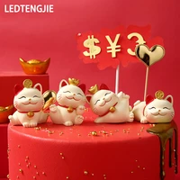 ledtengjie car decoration new creative cute lucky cat car center console decoration to make your car warm