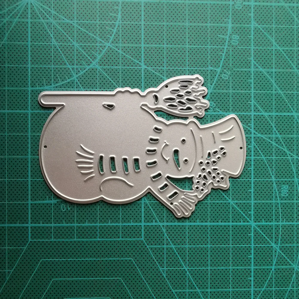 Детская метла для снеговика Рождественская штамповка металлическая вырубка