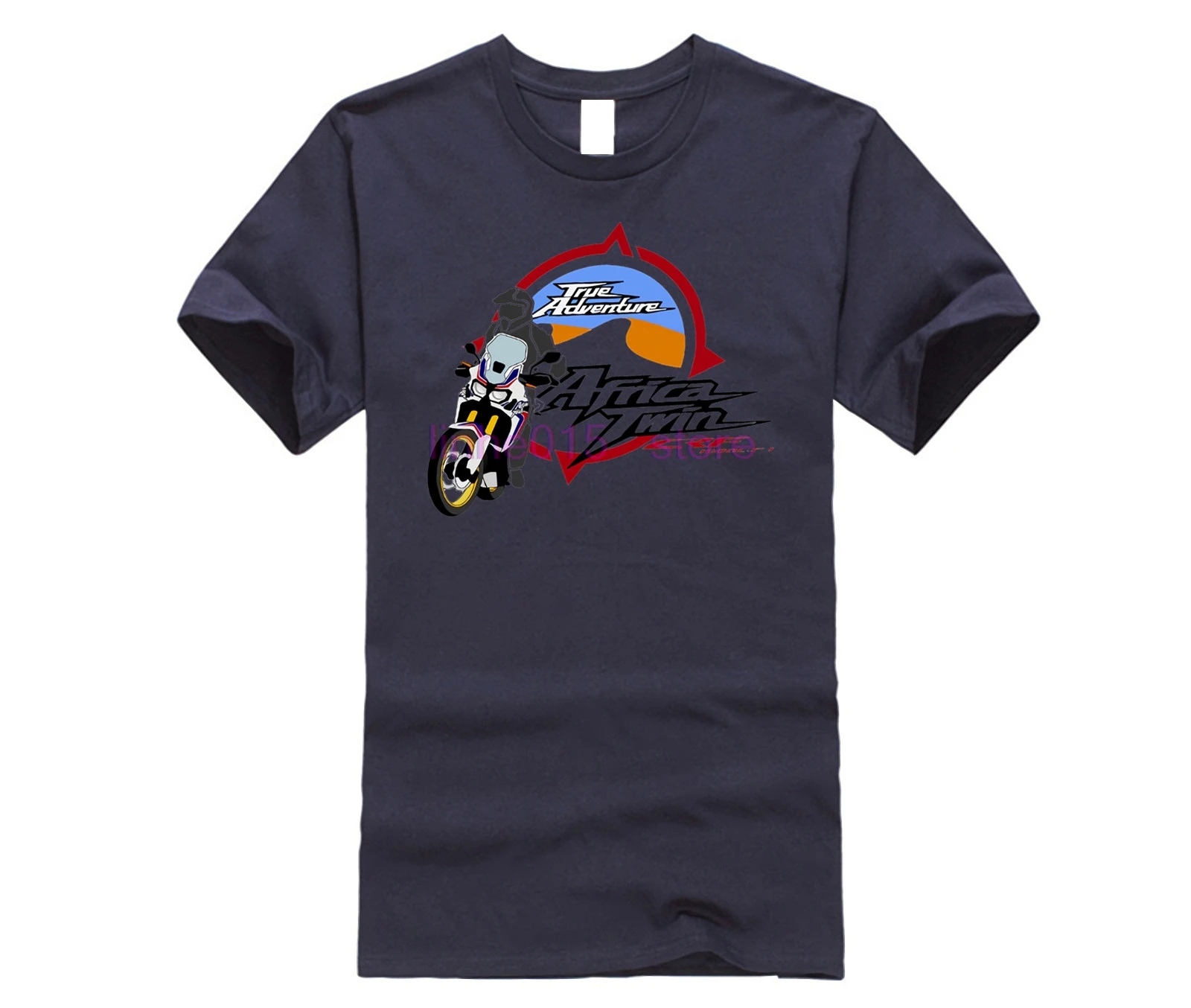 2020 Новая летняя стильная футболка из 100% хлопка с круглым вырезом Uomo Maglietta Hon Africa Twin