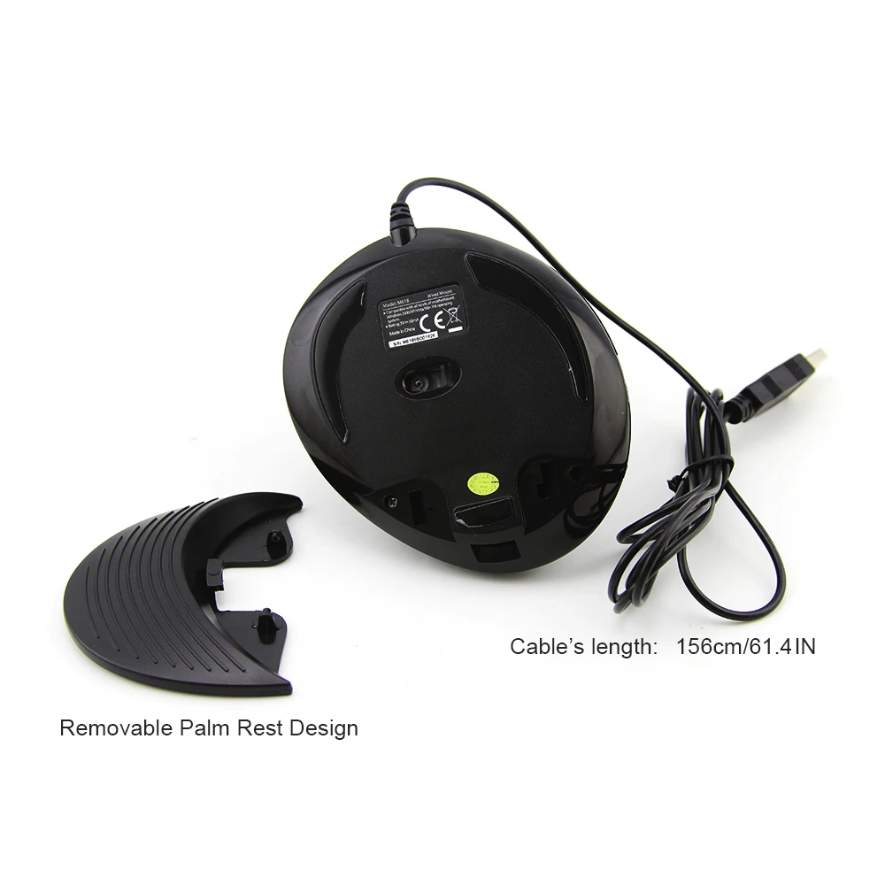 

Delux M618 Wired Vertical Mouse Gaming Ergonomic Desgin Mause 6Button USB Adjustable 1600 DPI Optical Optical Mice For PC Laptop