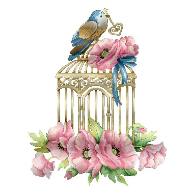 Штампованные наборы крестиков Вышивка Ткань DIY рукодельные для начинающих