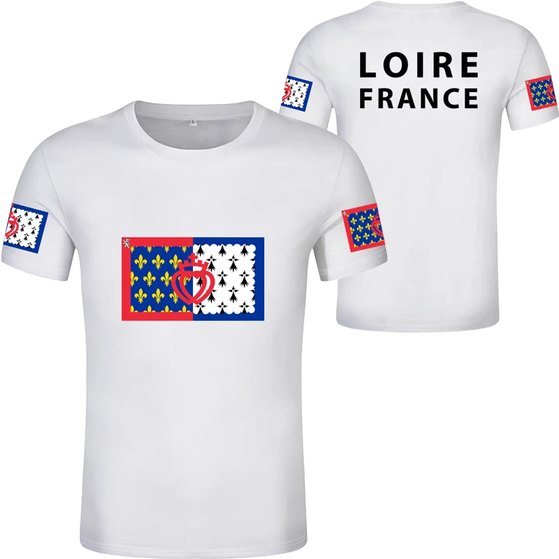 Футболка с надписью Страна Луары Бесплатная nantes именным номером Французский
