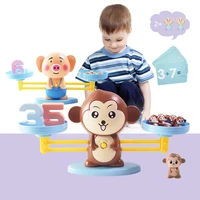 math toy match game board toys monkey cat match balancing scale number balance game kids educational toy learning preschool toy