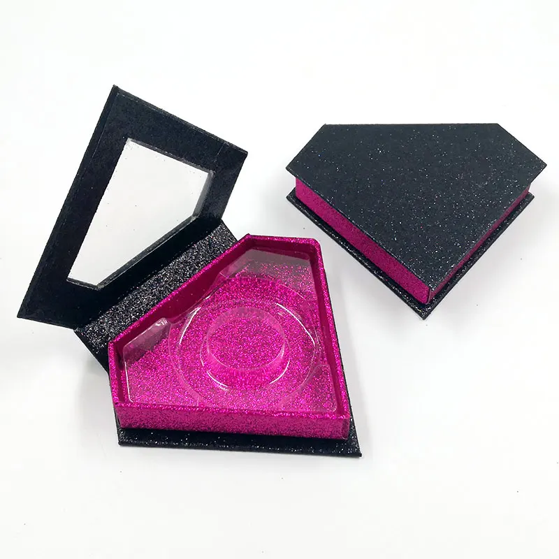 

Wholesale False Eyelash Packaging Black Outer Box Lash Boxes Custom Faux Mink Eyelashes Package Cosmetic Magnetic Case Vendor