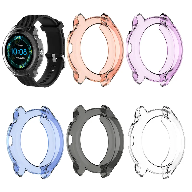 Прозрачный защитный чехол из ТПУ защитная рамка для Garmin Vivoactive 3 музыкальные Смарт