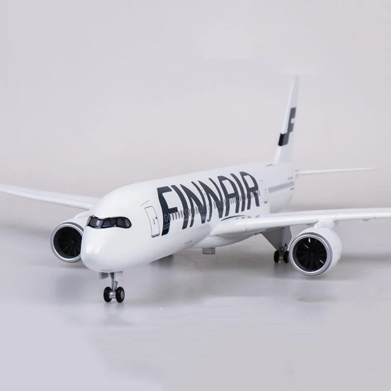 Самолет самолета 47 см 1/142 модель Аэробус A350 Finland FINNAIR легкий литая для коллекции