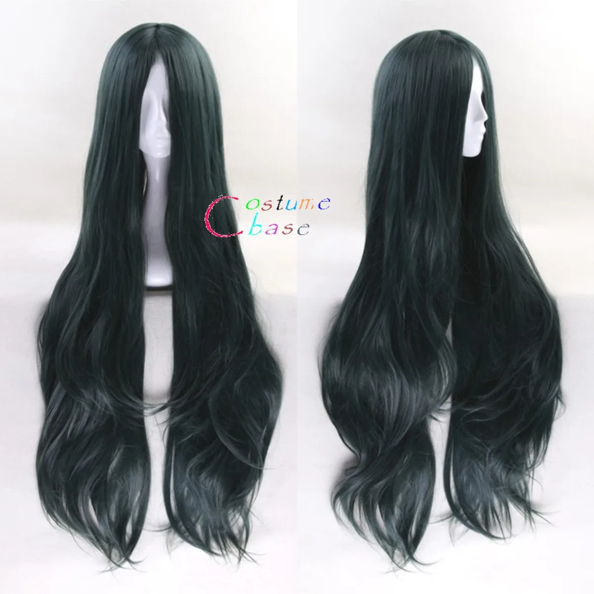 

Dangan Ronpa Danganronpa V3 Korekiyo Shinguji Long Wavy Dark Green Heat Resistant Synthetic Hair Cosplay Prop + Free Wig Cap