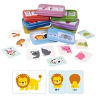 Детская Визуальная стимуляция, флэш-карта, головоломка в форме совпадающего пазла, Когнитивная обучающая карта для раннего развития, игрушки