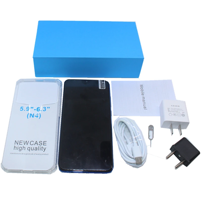 

3G/4G Smart mobile phones Dual SIM Cards 6.3 Inch 002 Plus 3+64GB Android 9.0 MT6765 Octa-Core 15200*720pixels WiFiPlayStore