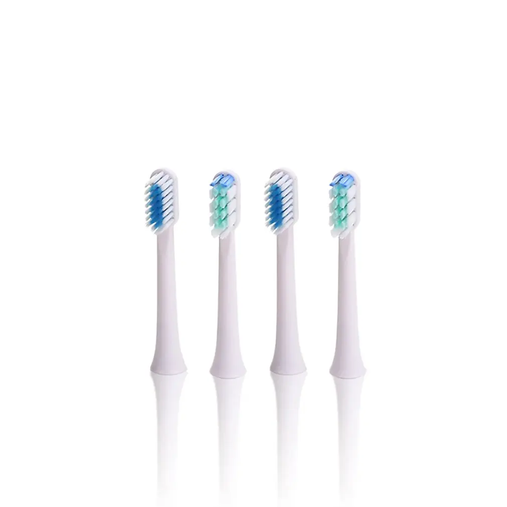 USB Rechargeable Electric Toothbrush Sonic Wave Rechargeable Top Quality Smart Chip Toothbrush Head Replaceable Whitening Health - Цвет: 4 pcs