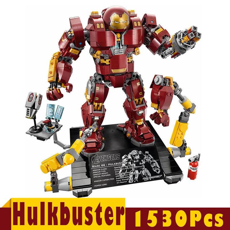 Халкбастер Железного человека военные машины строительные блоки Супер герои